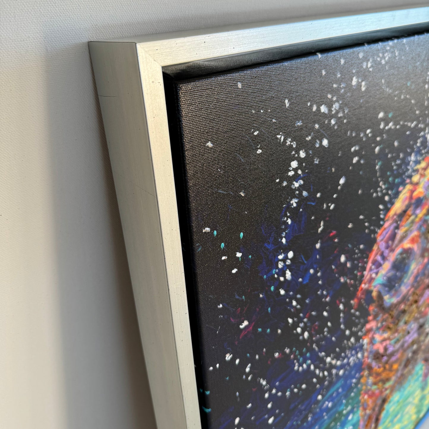 Moonlight Swim, 24x24 in, Limited Edition #10 Giclée, Framed