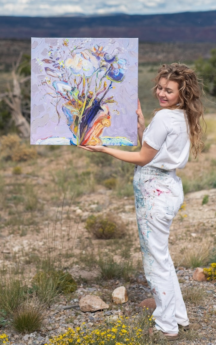 Trillium, 24x24 in, Limited Edition Giclée #1 , Gallery Wrapped