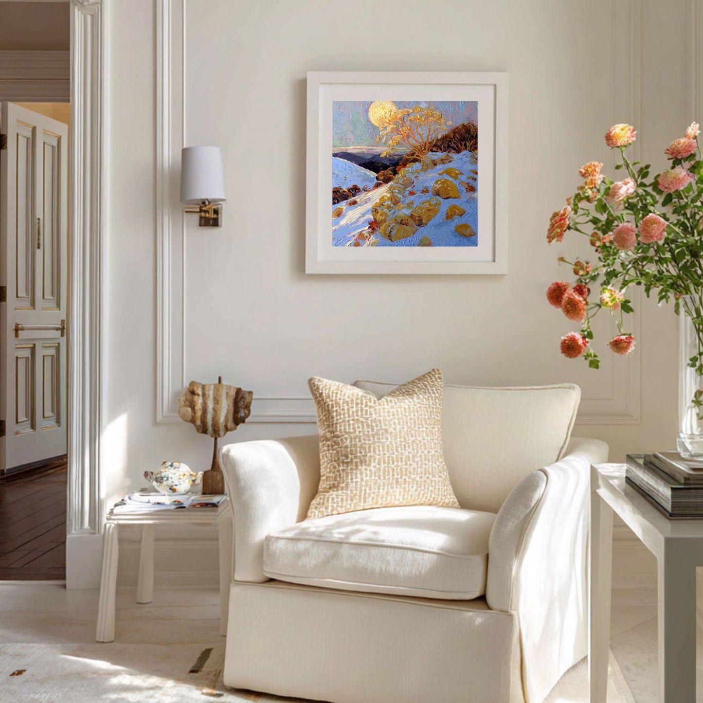 Blue Moon Paper Print