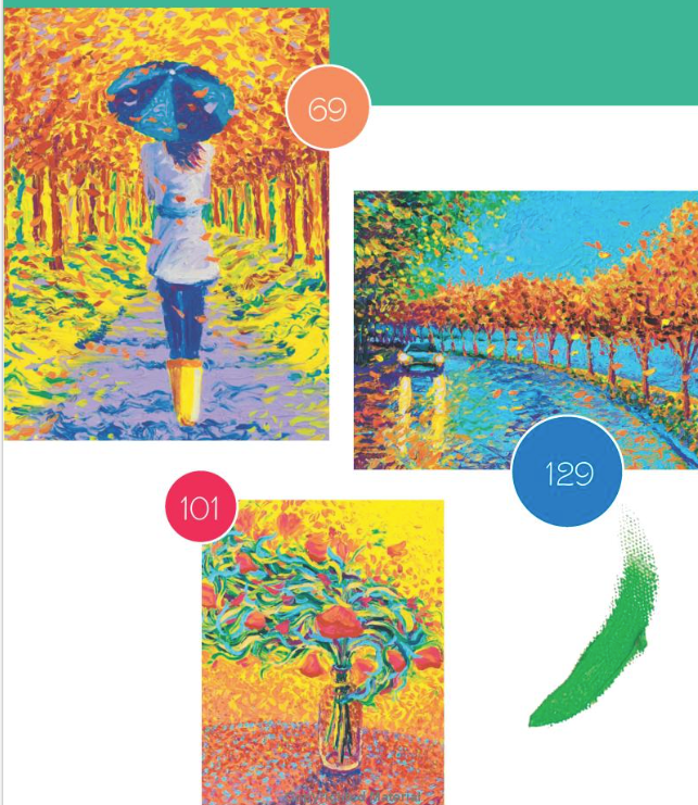 Signed Copy – Finger Painting Weekend Workshop: A Beginner's Guide to Creating Brush-Free Works of Art by Iris Scott (Flexibound)