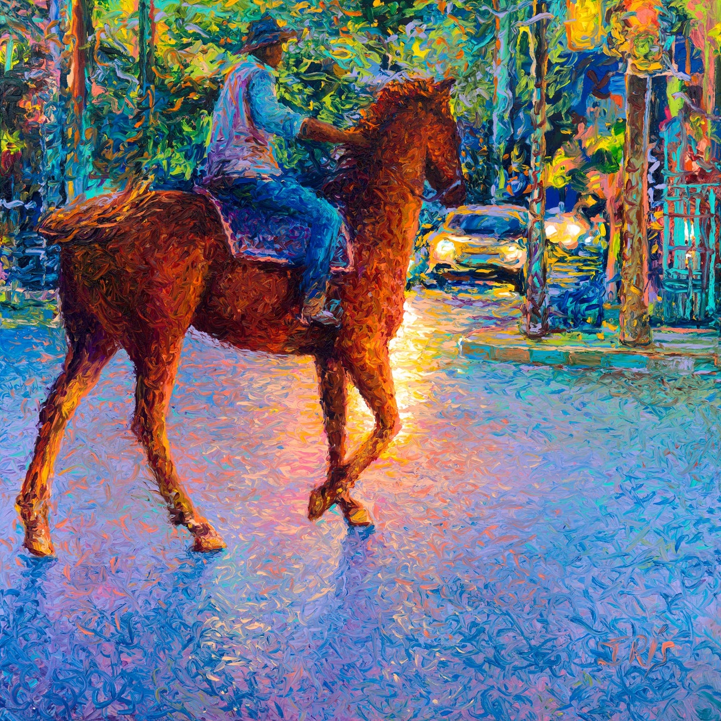 My Thai Cowboy, 36x36 in, Limited Edition Giclée #1