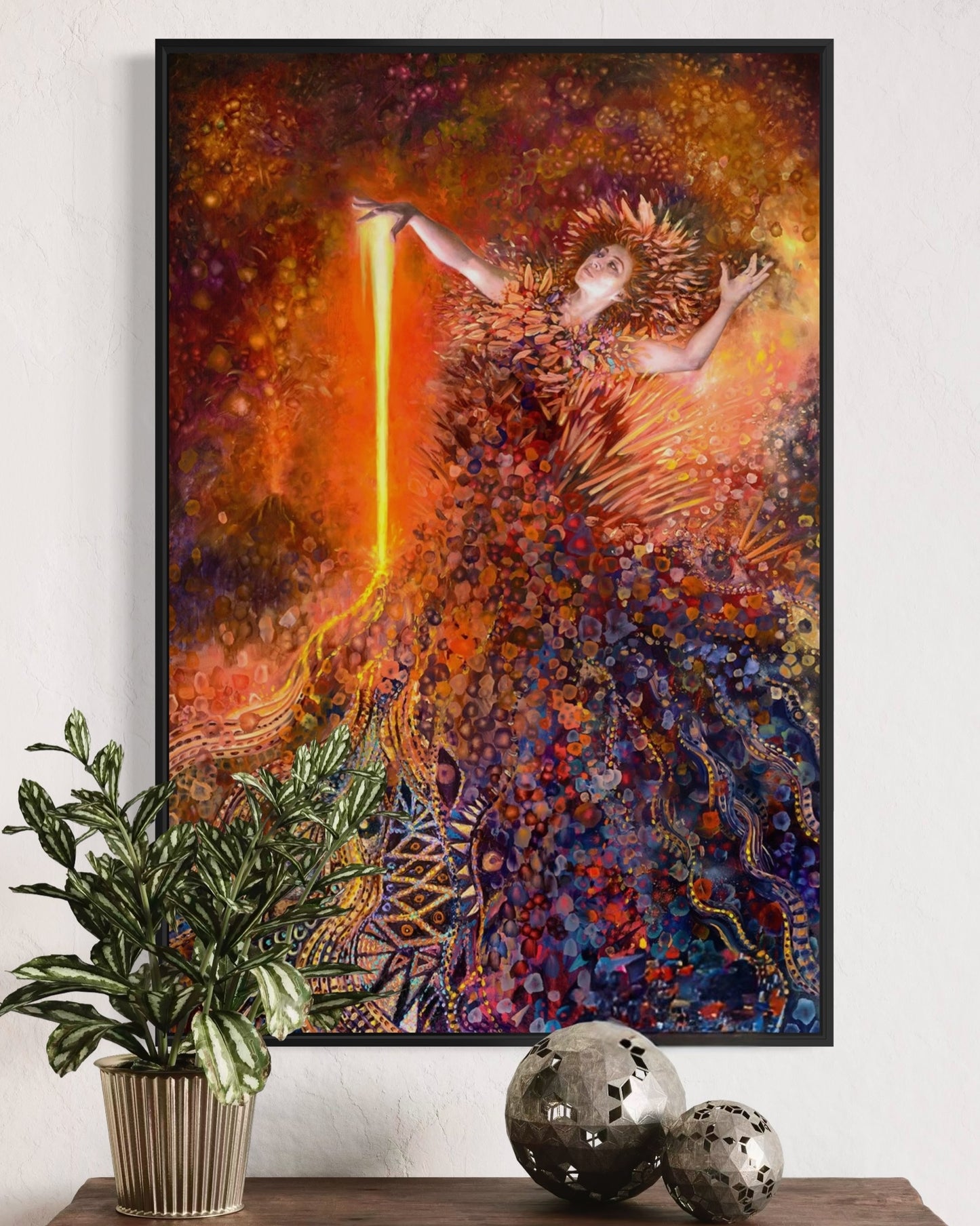 Goddess of Fire, 24x36 in, Limited Edition #4 Giclée, Framed