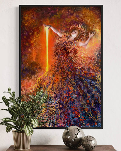 Goddess of Fire, 24x36 in, Limited Edition #4 Giclée, Framed