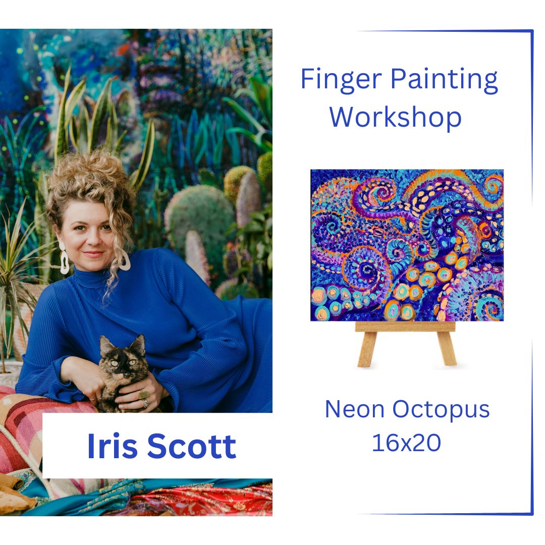 How To Finger Paint with Iris Scott | Neon Octopus