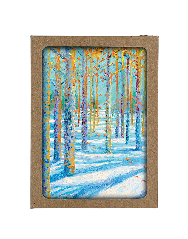 Frosted Fall Holiday Greeting Cards