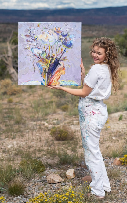 Trillium, 24x24 in, Limited Edition Giclée #1 , Gallery Wrapped