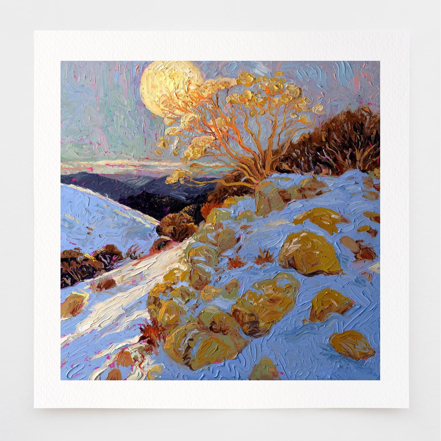 Blue Moon Paper Print