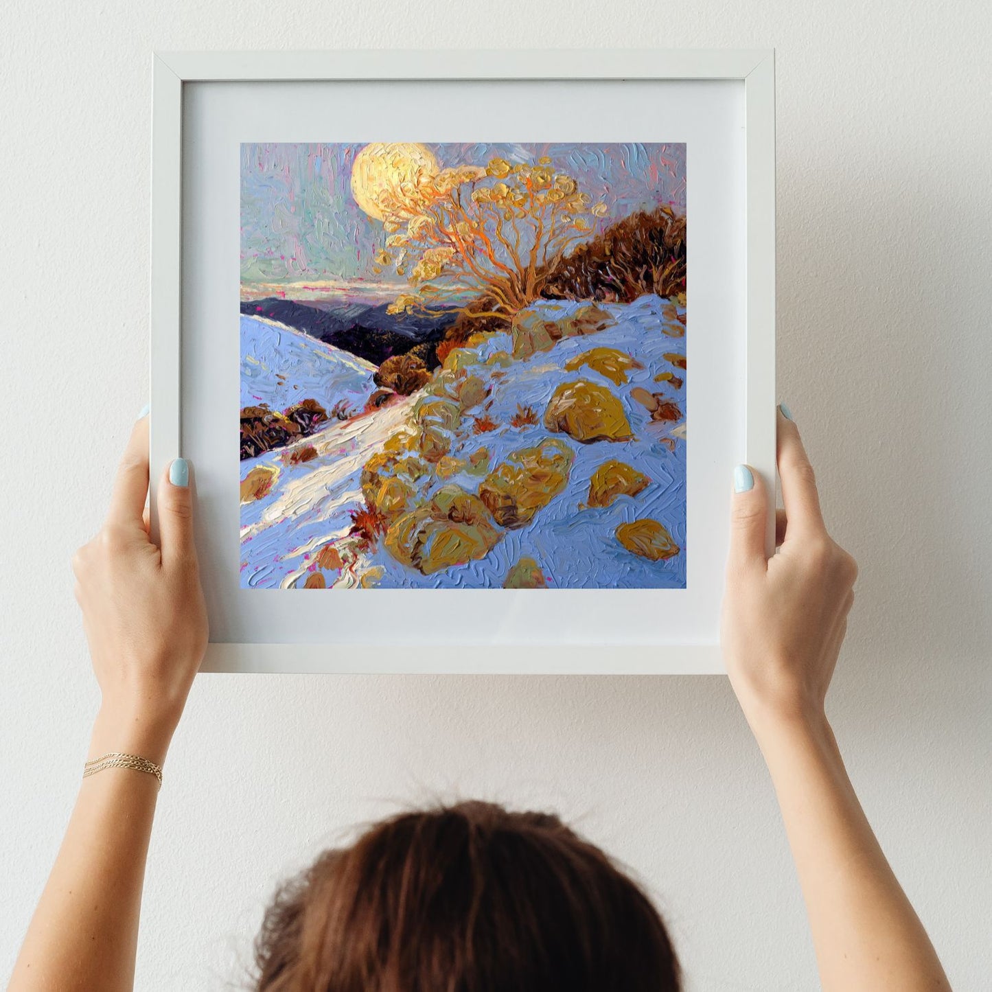 Blue Moon Paper Print