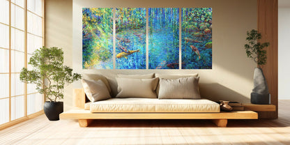 Waxwillow Lagoon (4-panel)