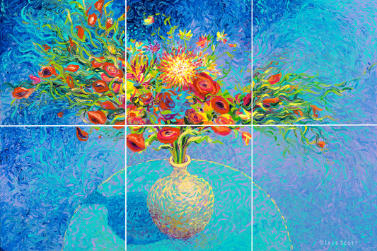 Blue Vase (hexaptych)
