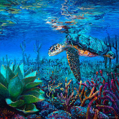 Loggerhead Paper Print