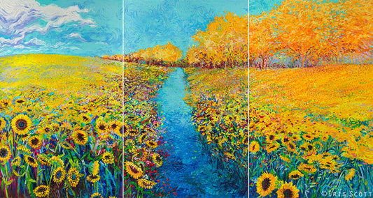 Sunflower Triptych