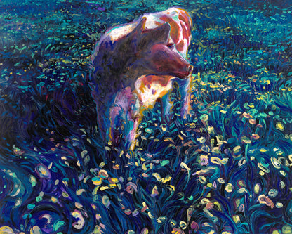 Where the Meadow Breathes Blue - Original