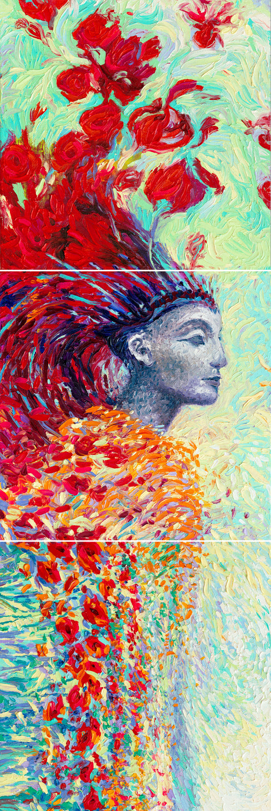 Egyptian Triptych, 30x90 in, Limited Edition Giclée #1