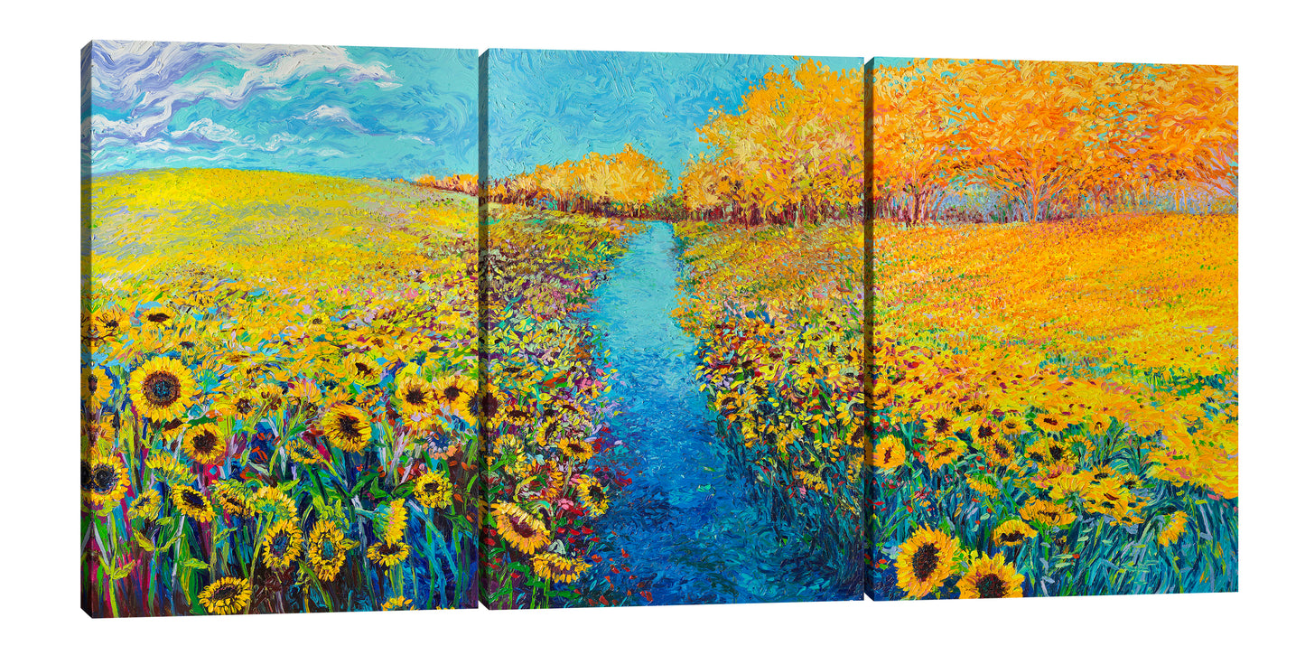 Sunflower Triptych