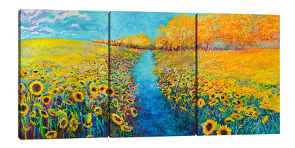 Sunflower Triptych